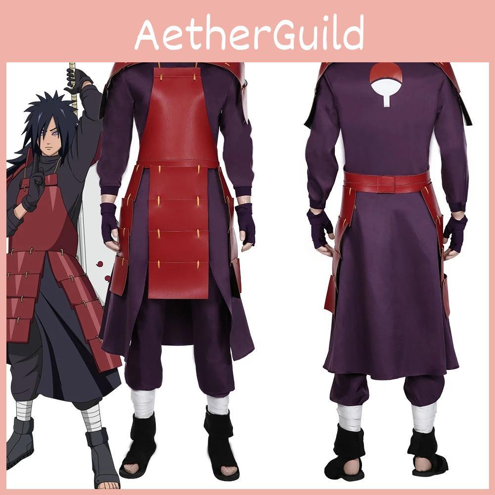 Naruto Uchiha Madara Cosplay Costume Featuring High-quality Polyester Fabric For Anime Fans