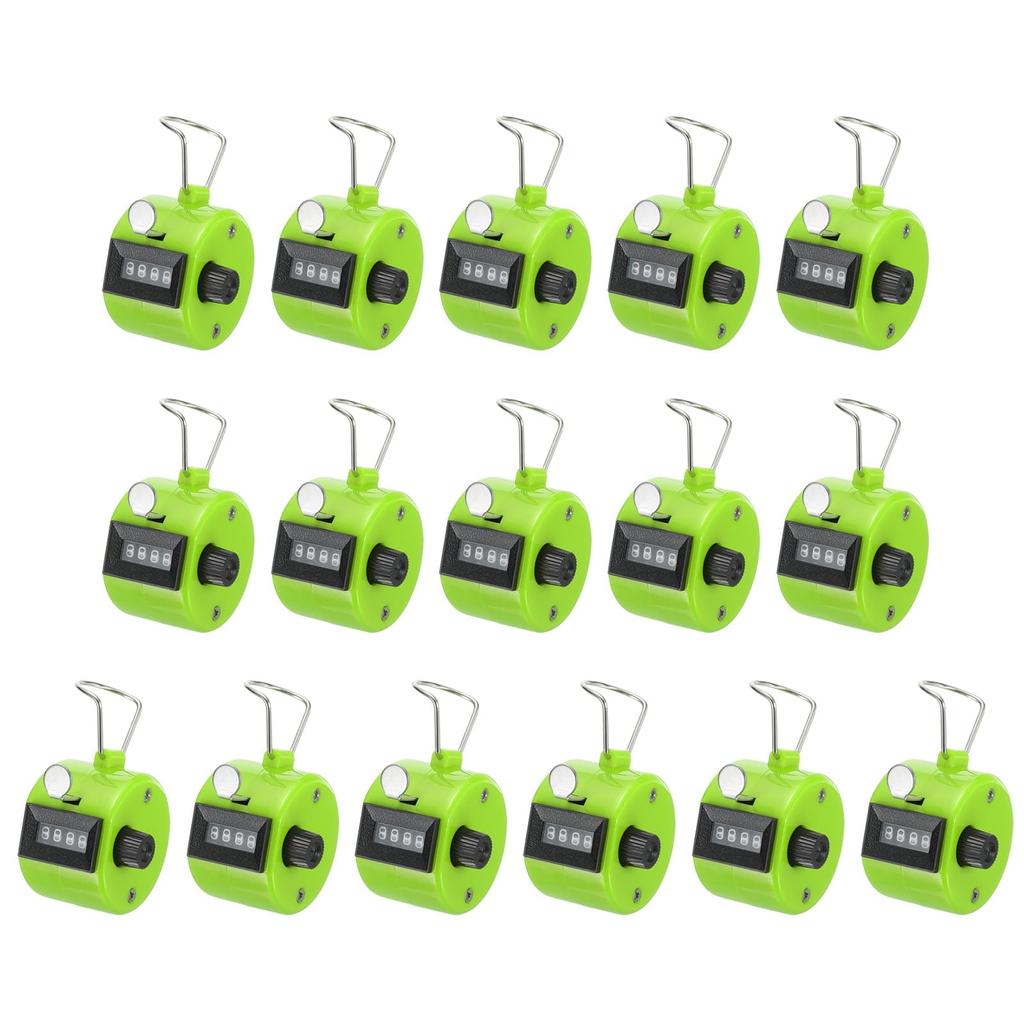 PATIKIL Clicker 16 Mechanical Handheld Tally Click Pitch Counter for and Green Counter, 4-Digit Coaching, Knitting, Golf, Laptops, Fishing,