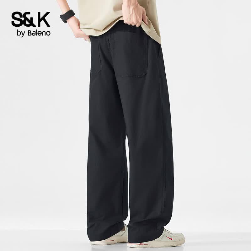 Baleno S&K Men's Straight-Leg Casual Pants