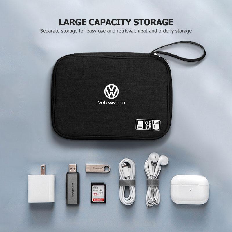 Hub Caps For Volkswagen VW Car Storage Bag Portable Handbag Organizer Pouch Case Scirocco Passat Polo B5 B6 B7 CC Tiguan Sharan