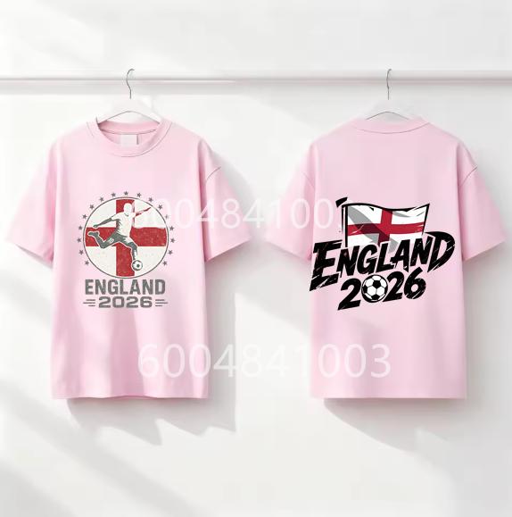 England Flag Retro Style Graphic Children Shirt Kid Boys Girls Summer Cotton Short Sleeve Little Soccer Fan Casual Daily Wear