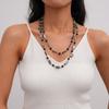 Light Luxury Bohemian Vintage Vintage Shell Beaded Long Stackable Double Layers Women