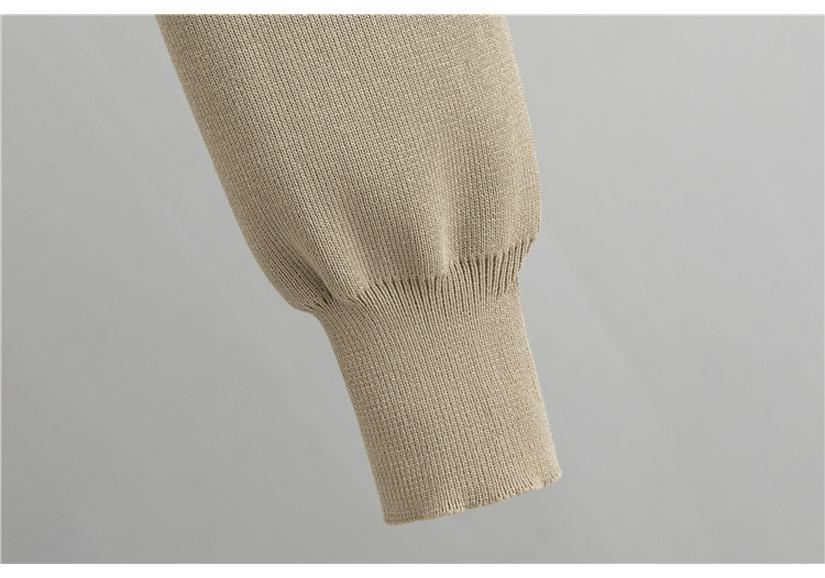 European Casual Knitwear Two-Piece Set: French Style Sweater Cardigan and Skirt for Women - Autumn/Winter Collection