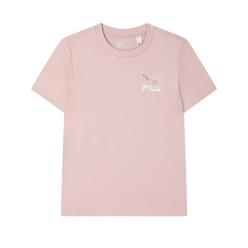 New FILA ORIGINALE T Shirt Women's Bare Pink F51W529109F-PK