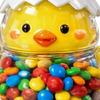 Artistic Glass Storage Jar With Festives Easter Themes Rabbit Eggs Chick Shape Candy Container For Snacks And Home Decors