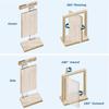 1 Set 360 Degree Rotate Stainless Steel Hidden Door Hinge Kit Heavy-duty Door Pivot Hinge for Wooden Door/Secret Doors/Bookshelf