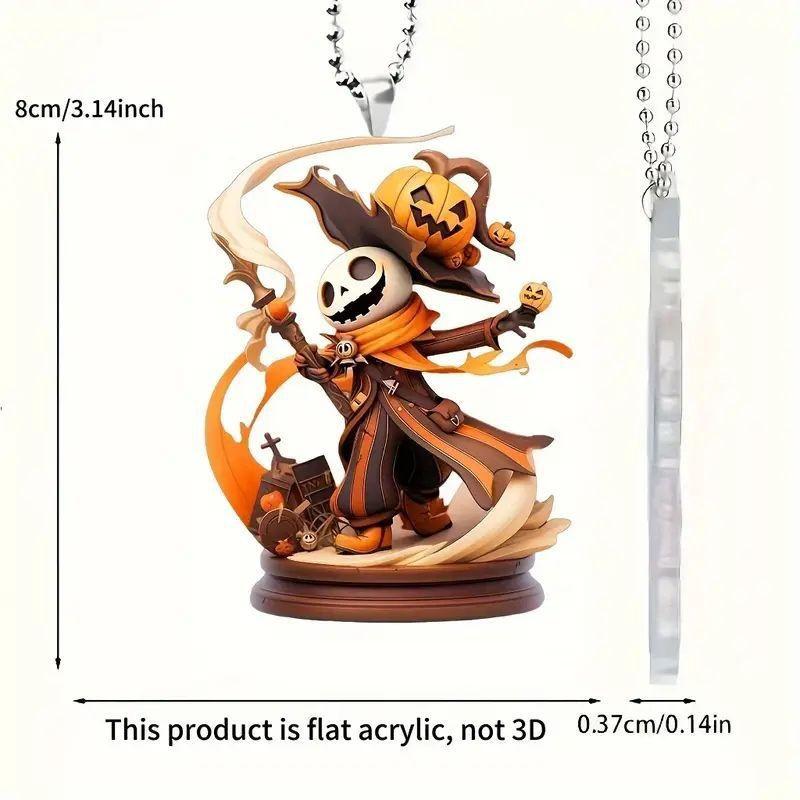 Halloween Autoanhänger Kreative Kürbis Jack Vampir Dekoration Rückspiegel Schlüsselanhänger Party Anhänger