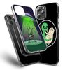 UFO Alien Cat universe Phone Case For Iphone 16 15+ Pro Max 17 Air Capa 14 Plus 16E 13 Pro 12 Mini 11 Cover