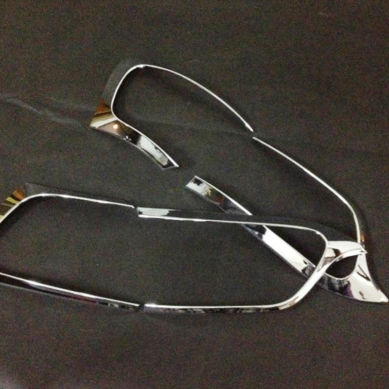 2014 2015 2016 2017 2018 For Jeep Cherokee KL Car ABS Chrome Tail Rear Lamp Light Frame Cover Trim Stickers Accessories 4