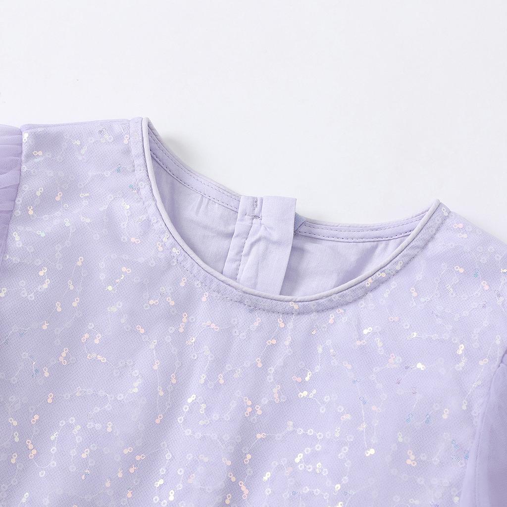 Sweet Mesh Bubble Sleeve Princess Skirt for Girls