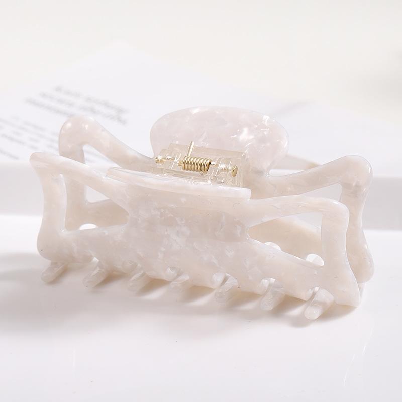 Hohler Essigsäure-Clip texturierter Temperament-Haarclip fortschrittlicher Farb-Haarclip Haaraccessoires praktischer Haifisch-Clip