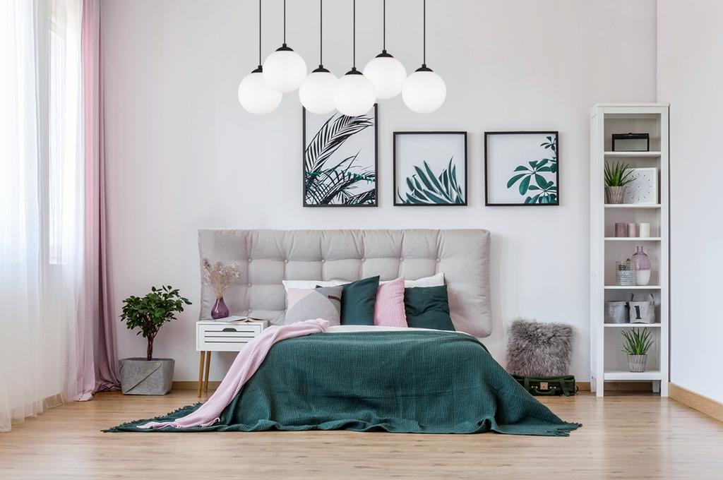 CEILING HANGING LAMP STRIP BALL BLACK LED 15cm