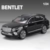 1/24 Bentayga SUV Alloy Car Diecasts & Toy Vehicles Car Model Sound and Light Pull Back Car Toys for Kids Gifts
