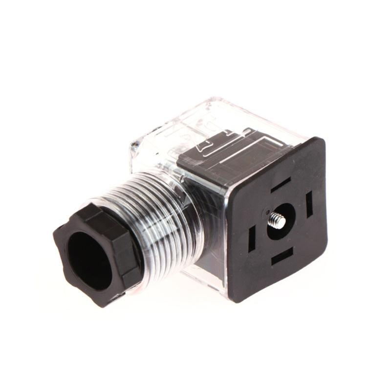 MultiPurpose Hydraulic Solenoid Coil Plug Hydraulic Valved Connector Transparent Housing Voltages Upgrading Accessories