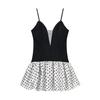 In Stock: Polka Dot Deep V Slim-fit Camisole Dress - Sexy & Fashionable European/American Style 2025