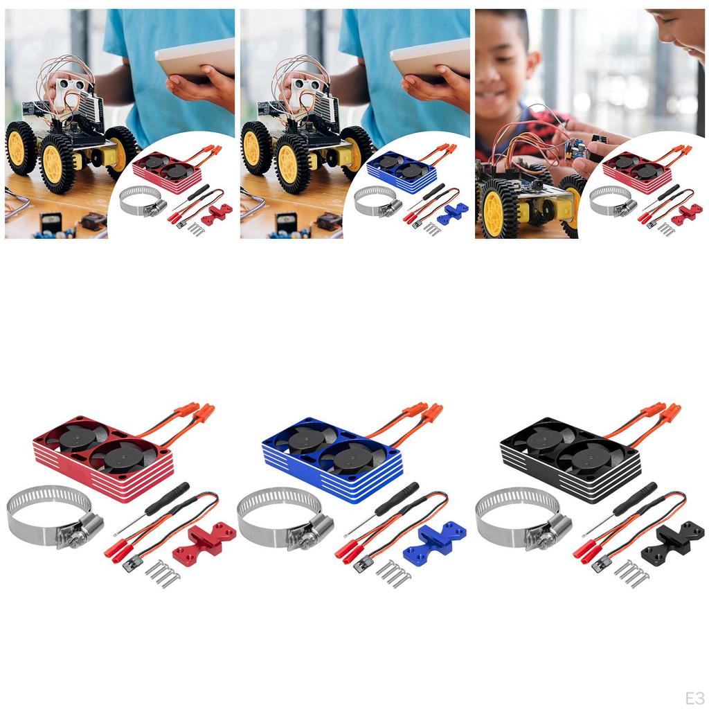 Metal RC Car Motor Heat Sink Set 22000RPM Adjustable 6x3cm Professional Quick Installation Spare