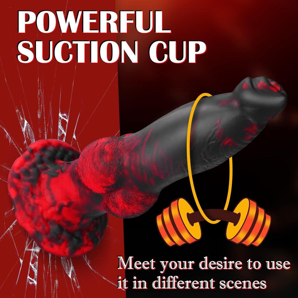 Thrusting Dragon Insert Dildo Vibrator Sex Toys 8.7In 4 IN 1 Monster Remote Control Thick Dildo Suction Cup Dildo Anal Toys Adult Product Masturbator
