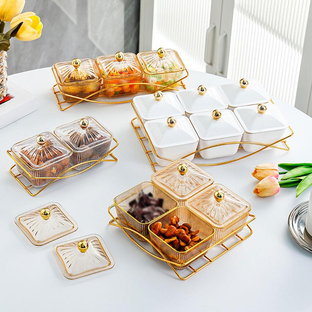 Tray Set with Individual Bowls for Entertaining