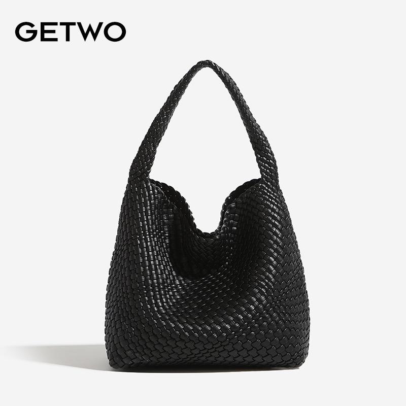 Borsa di design di nicchia tessuta a mano da donna borsa versatile borsa madre e figlio borsa a tracolla 2025 nuova borsa tote di grande capacità