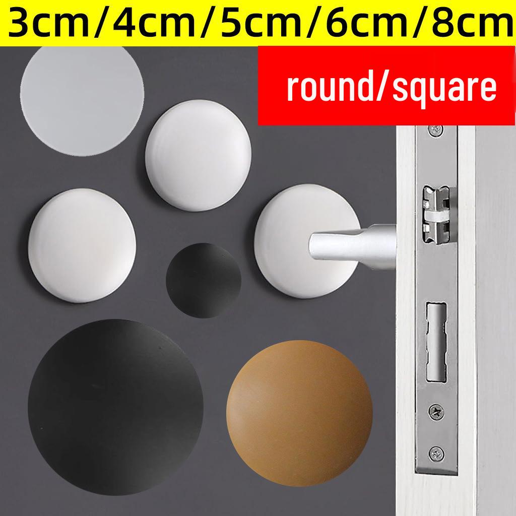Thickened Square Glossy Rubber Door Handle Anti-Collision Pad and Stopper