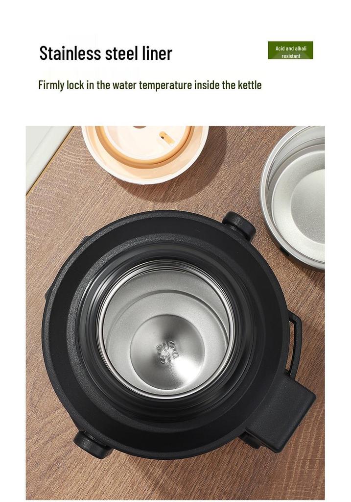Large Capacity 304 Stainless Steel Thermos Cup - Portable Outdoor Travel Kettle for Hot Water