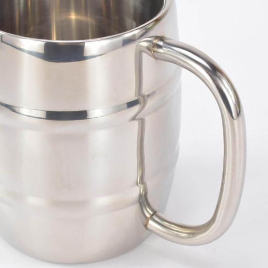 420/320ml Kitchen Gadget Double Wall Plain Stainless Steel Beer Coffee Milk Cup