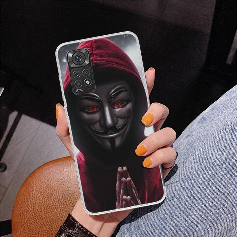 

Anonymous V for Vendetta Mask Phnoe Case for Phnoe Case for Xiaomi Redmi Note 15 14 14S 13 Pro Plus 12 12S 11S 11E 10S 10 11T 5G Redmi Note 13 Pro 4G