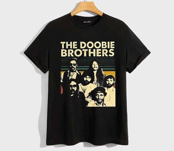 New The Doobie Brothers 2024 Tour Shirt The Doobie Brothers 50th Anniversary Unisex T-Shirt S