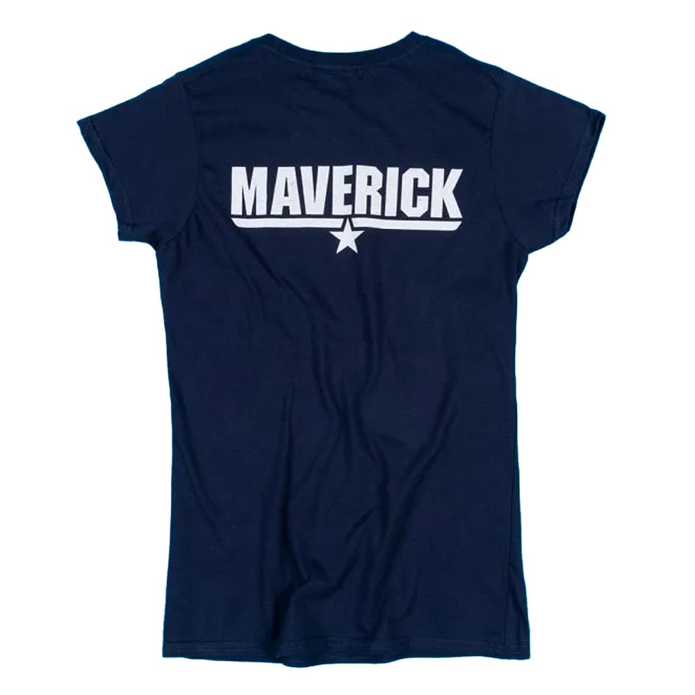 Top Gun Womens/Ladies Maverick Back Print Fitted T-Shirt