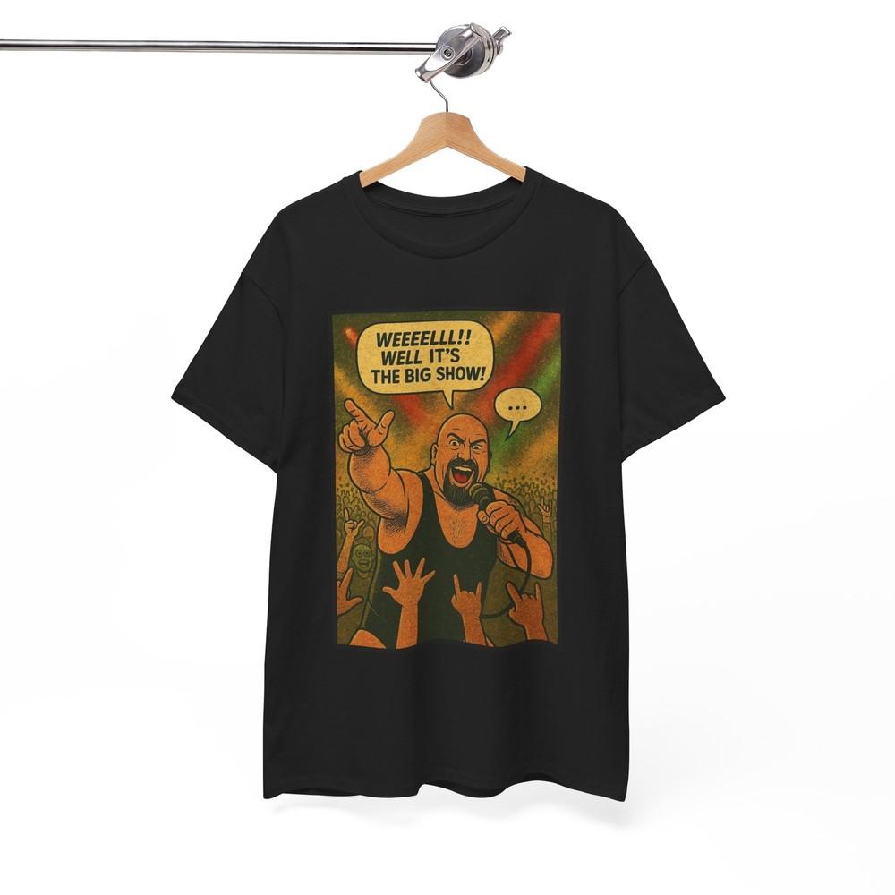 Big Show Paul White Tee, Funny Pro Wrestling Tees, Custom Big Show Theme T-Shirt