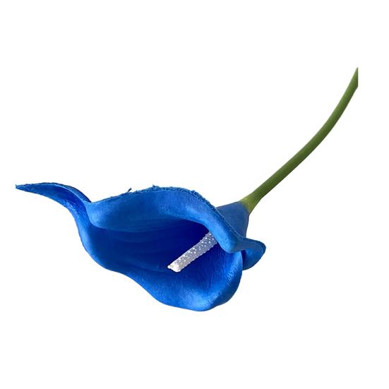 Real Touch Artificial Calla Lily Flower 13.4" Lifelike Faux Flower Branch for DIY Wedding Bouquet Home Indoor Table Centerpiece