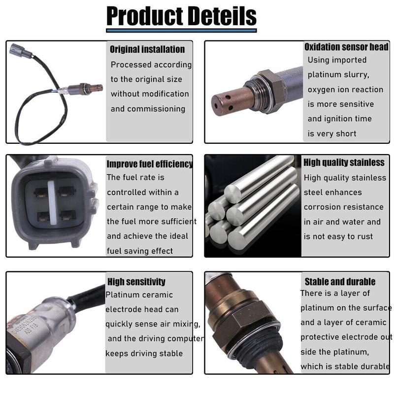 89467-06080 8946706080 Car O2 Oxygen Sensor For Toyota Camry RAV4 2.0L 2.4L RAV4 ACV30 ACV40 Automotive Sensor Parts