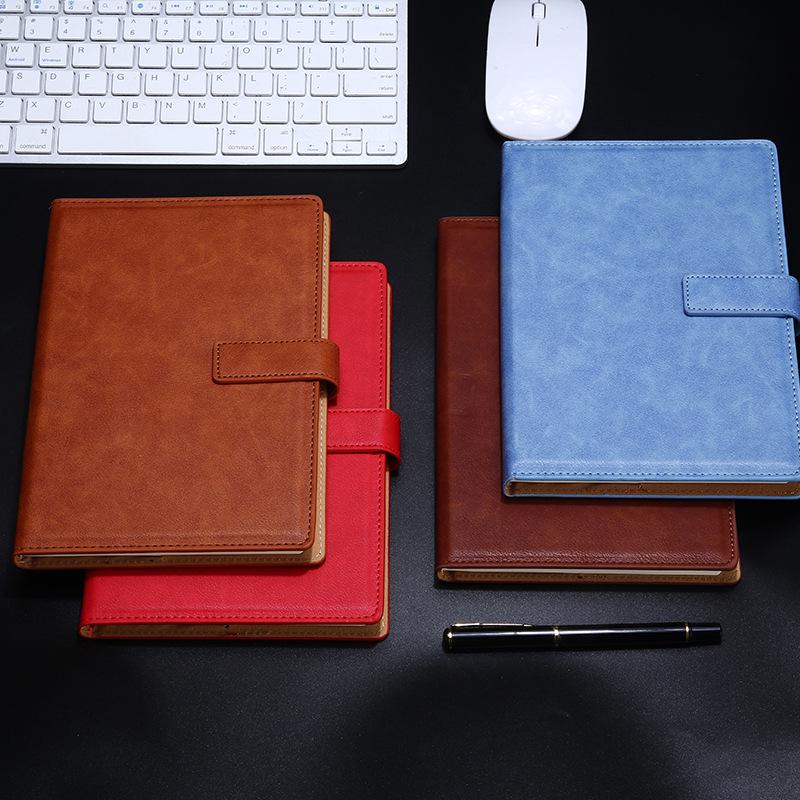 A5 Leather Hardcover Notebook: Simple Design for College Students, Customizable Logo