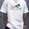 Just Cruisin Print T Shirt Casual Top Crew Neck Com Vintage Designer Clothes Stretched Unisex Soft Breathable Homme