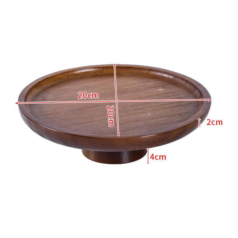 Bamboo Mini Tray Multi Style Storage Trays For Jewelry Photography Props Coaster Flower Pot Base Desktop Storage Supplies