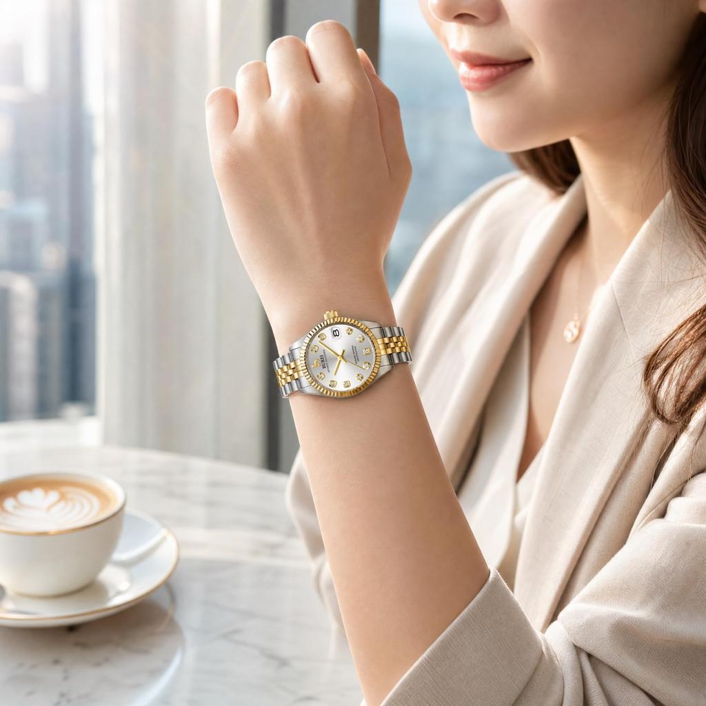 BUREI Women's Analog Waterproof Quartz Watch - Popular and Simple Design