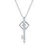 Dieuamour Silver 925 Diamant La Clé Diamond Necklace N1