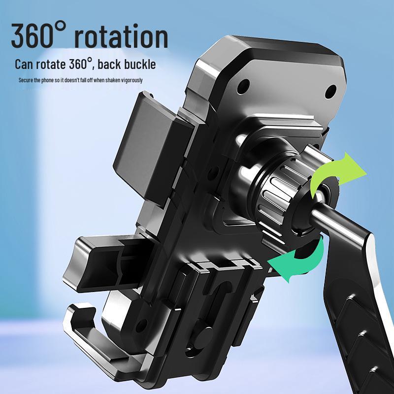 Waterproof Electric Bike Phone Holder for Outdoor Navigation and Takeaway