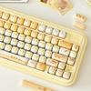 Burnt Bread Theme Keycap PBT 135Key Custom Cute Personalized Keyboard Cap MOG Profile Cute KeyCap for Keyboard Accessories Gift