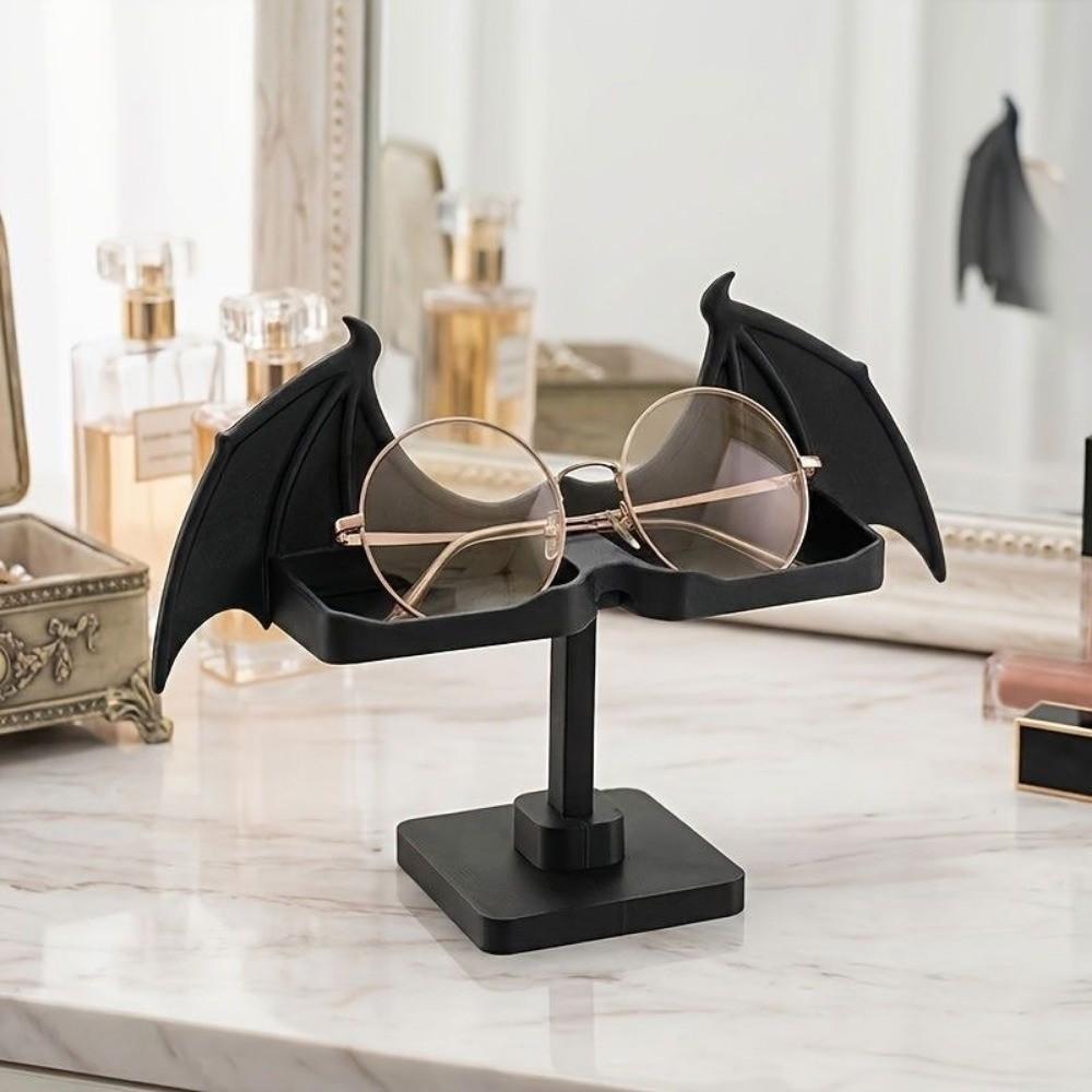 Halloween Ornaments Storage Rack Bat Wing Jewelry Display Stand Eyeglasses Holder Bedroom Decor