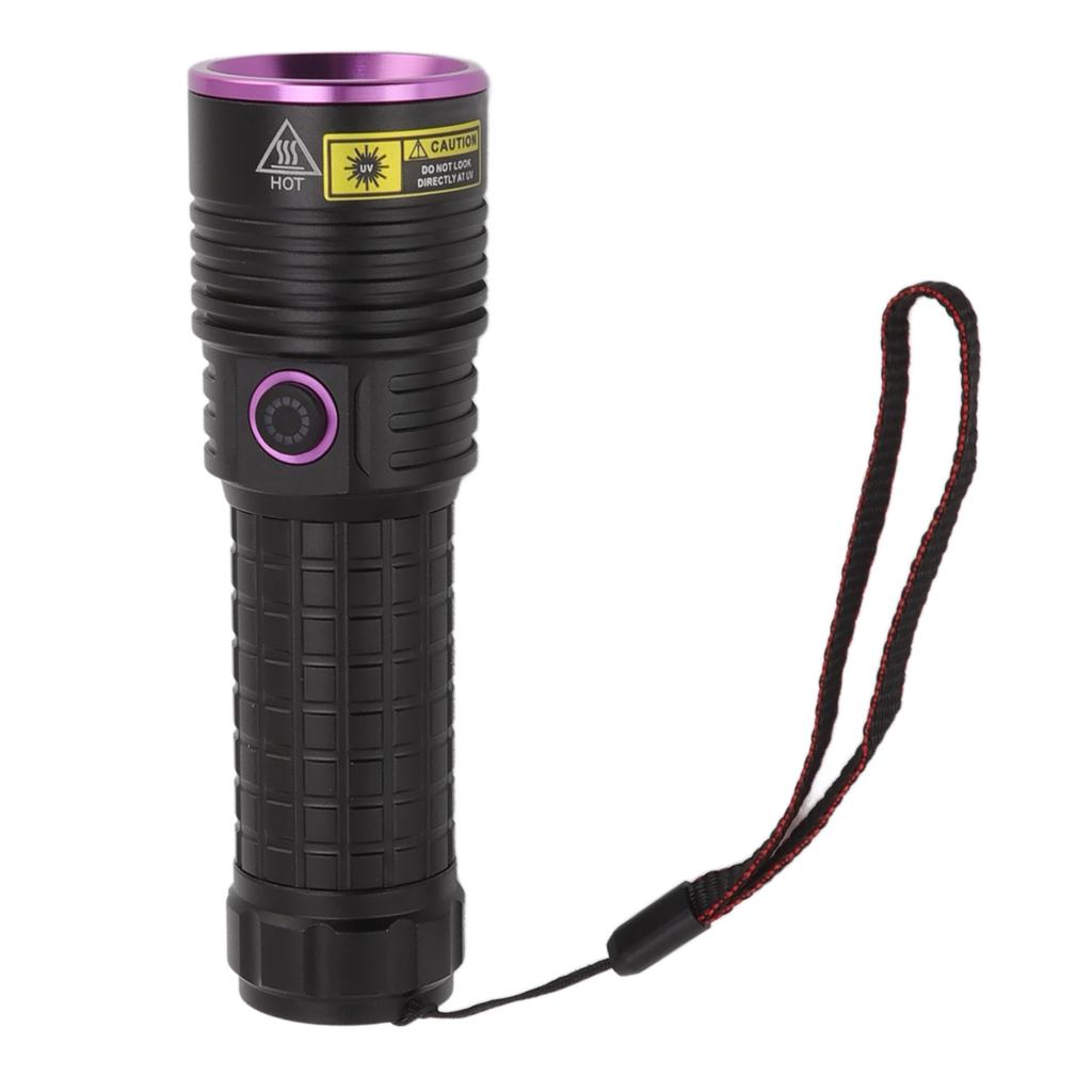Y48 365nm Ultraviolet Flashlight Rechargeable Black Light Flashlight for Resin Curing Currency