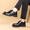 Men's formal leather shoes Classic retro gentleman style Leisure Business Party Daily office Groom's wedding black brown shoes