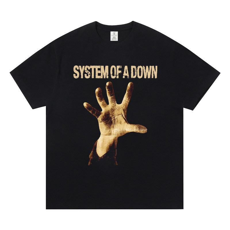 System of A Down - Collapse of The System Band Short-sleeved T-shirt - World Rock, European and American Metal Jacket