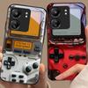 Console di Gioco Per Xiaomi Redmi 13C Note13 12 Pro Plus 5G Note 9 13T Pro POCO X6 F5 F6 Custodia Nera in Vetro Temperato per Telefono