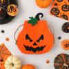 Durable Halloween Tote Drawstring Pumpkin Bag for Kids, Trick or Treat Candy Bag, Or Reusable Non Woven Fabric Goodie Party Favors Gift