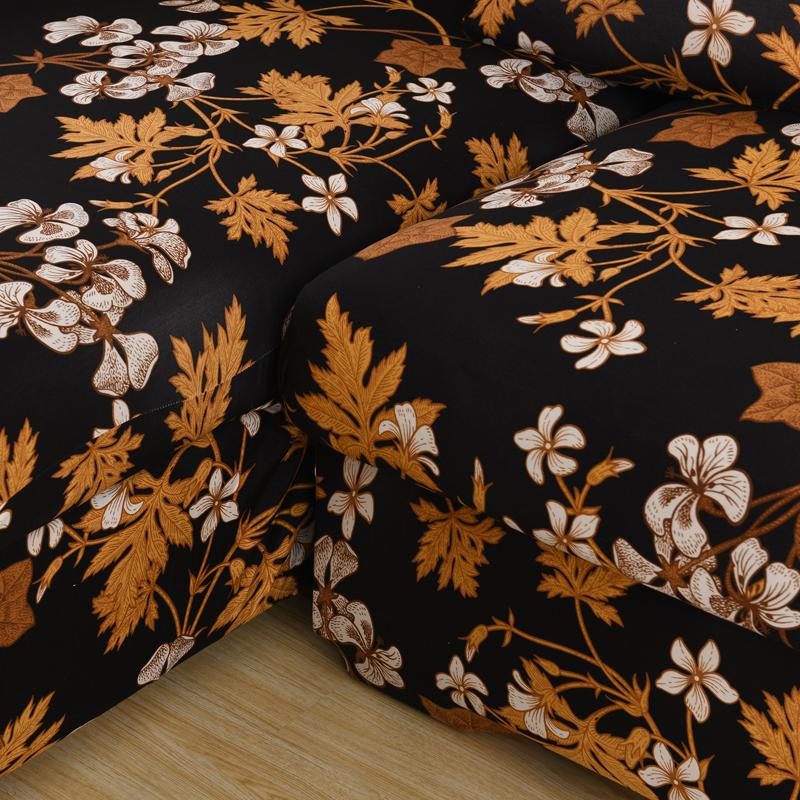 Style Printed L Shape Sofa Covers For Living Room Sofa Protector Anti -Dust Elastic Stretch Covers For Corner Sofa Cover