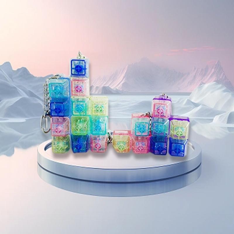 Pack of 5 Keyboard Fidgets Toy with Removable Keycap Design for Anxiety Reduction and Fun Engagement