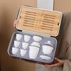 Zhi Shi Mutton Fat Jade White Porcelain Travel Tea Set