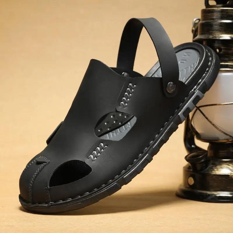 Fashion Slides Flat Men's Shoe Rubber Male Slipper Comfortable Designer Luxury 2025 Style Mascullino Elegant Fun Summer Sale Trend Adult