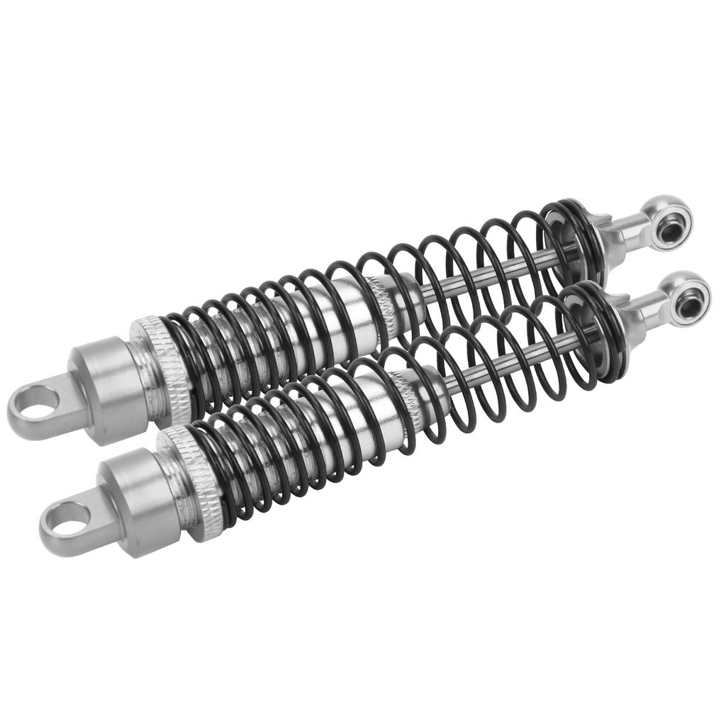2Pcs 108mm RC Metal Shock Absorber Damper Set for HSP  RGT  Himoto  Redcat 110 RC CarSilver